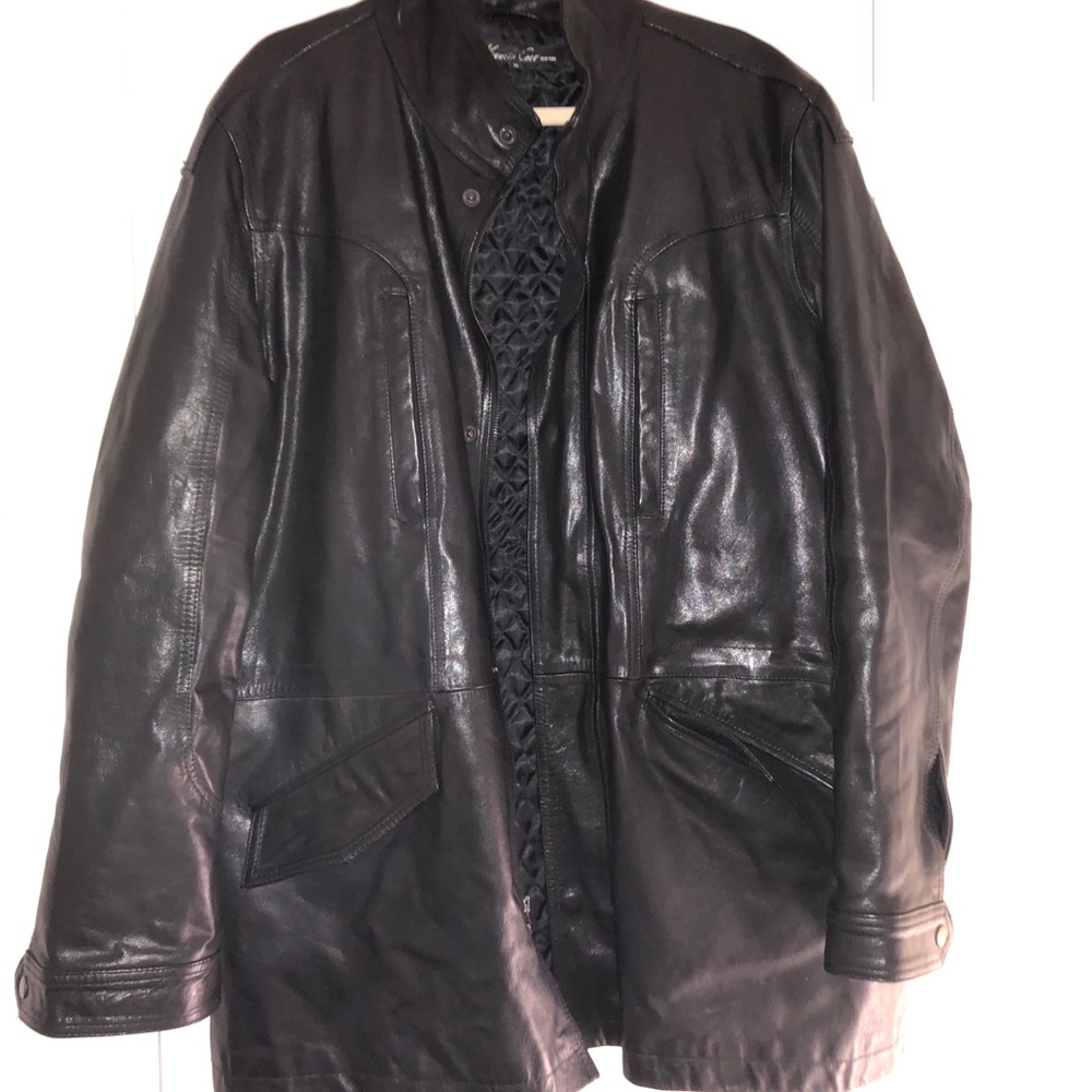 Genuine 100% Oversized Leather Jacket 90s y2k